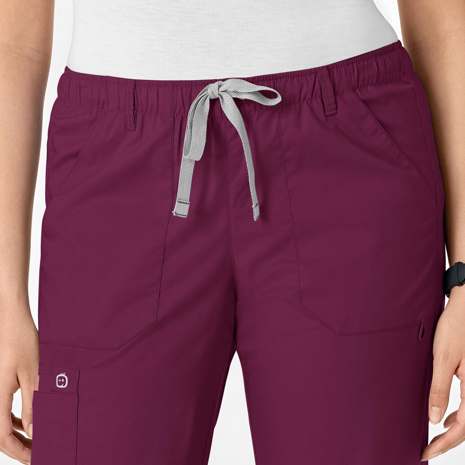 Pantalone donna 504 cargo wine