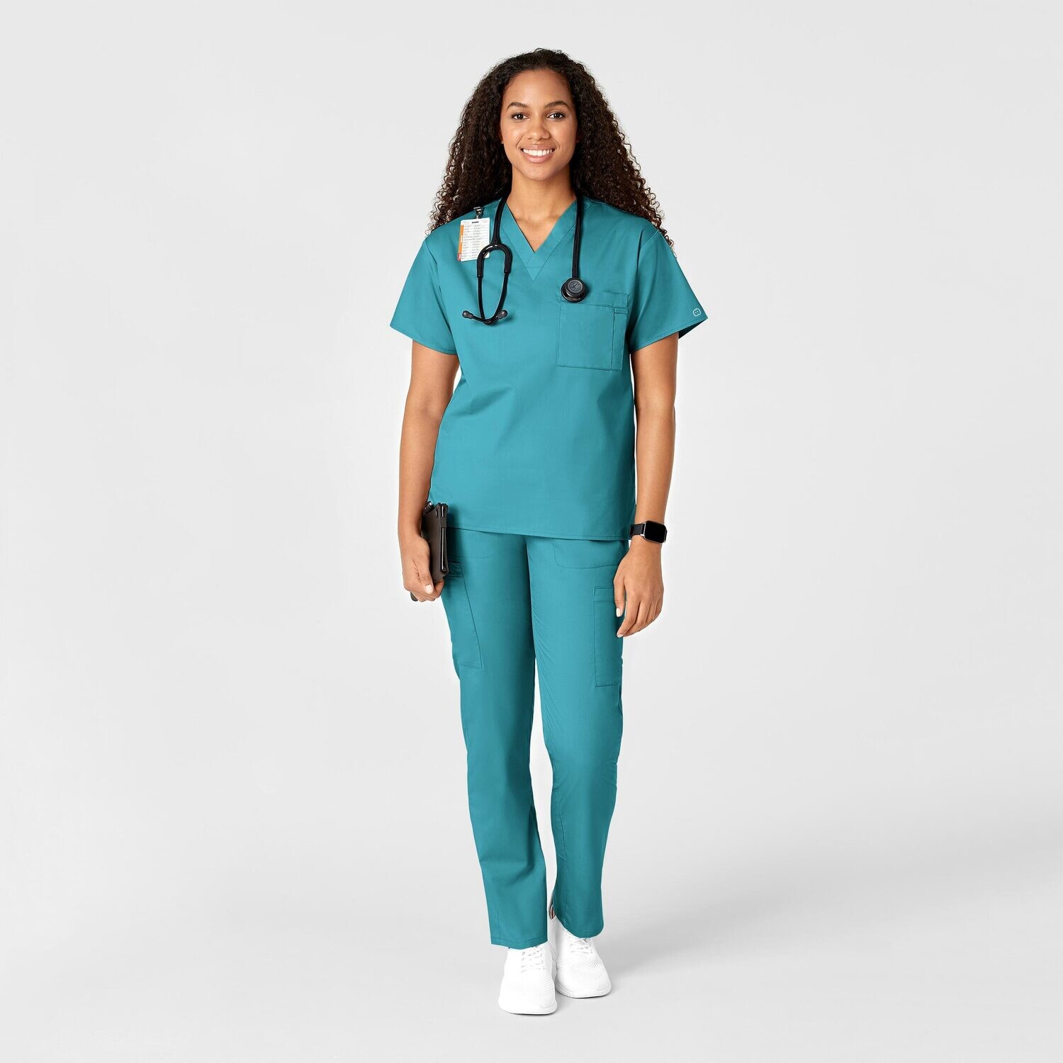 Pantalone donna 505 slim teal blue