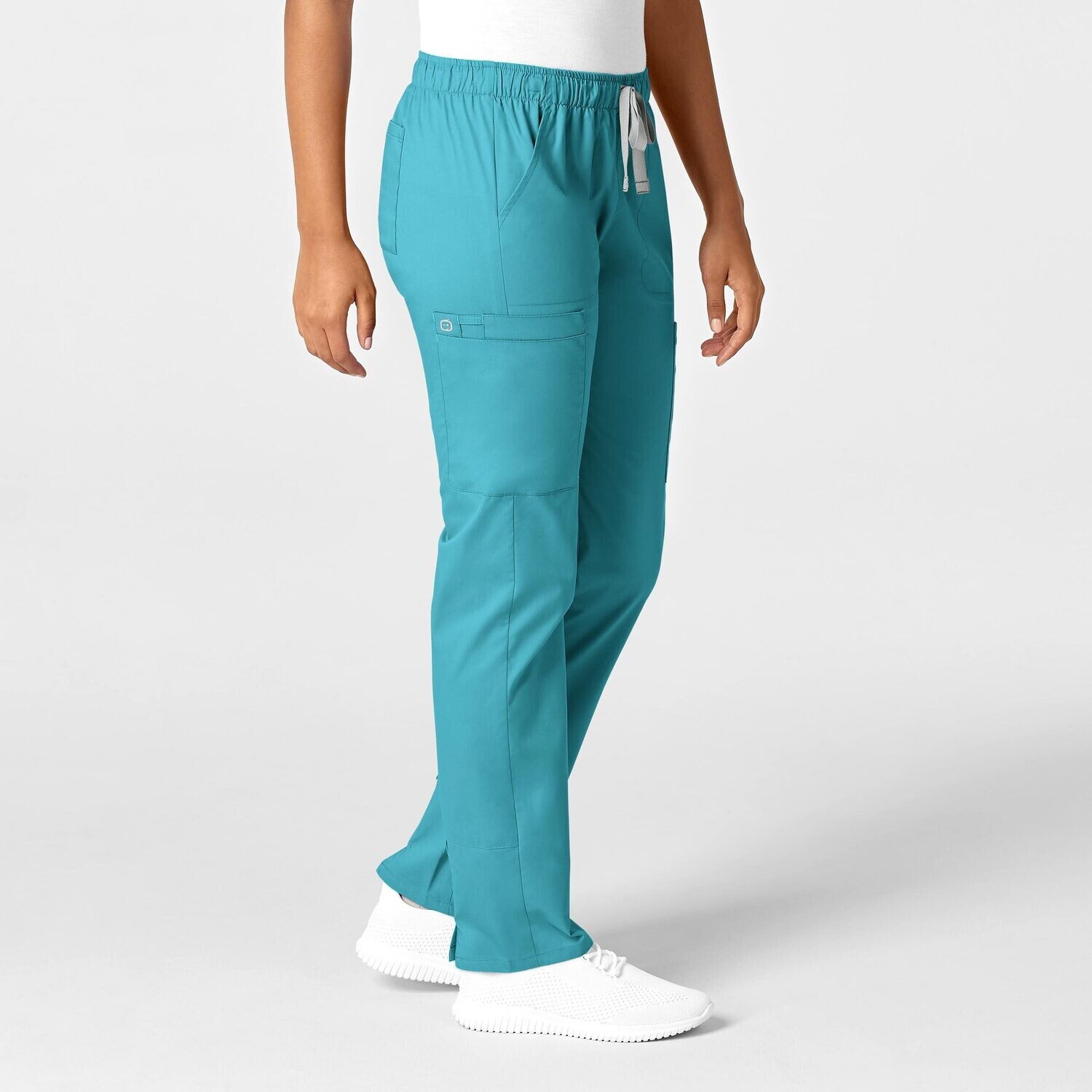 Pantalone donna 505 slim teal blue