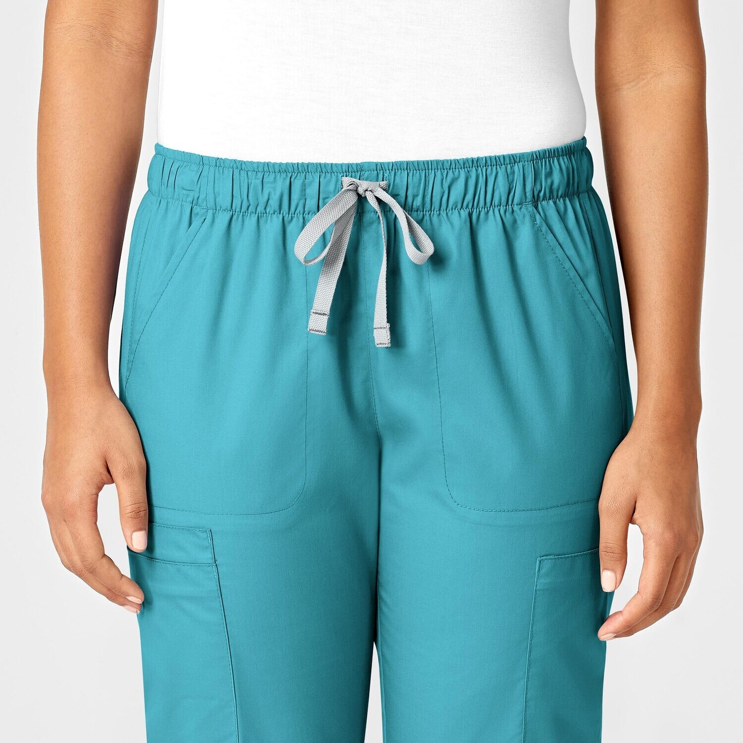 Pantalone donna 505 slim teal blue
