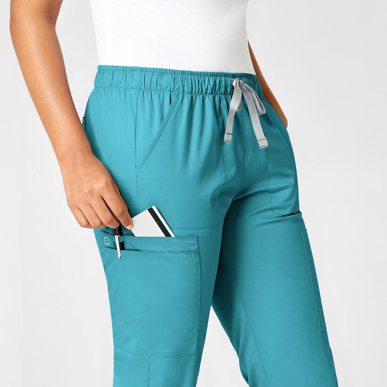 Pantalone donna 505 slim teal blue