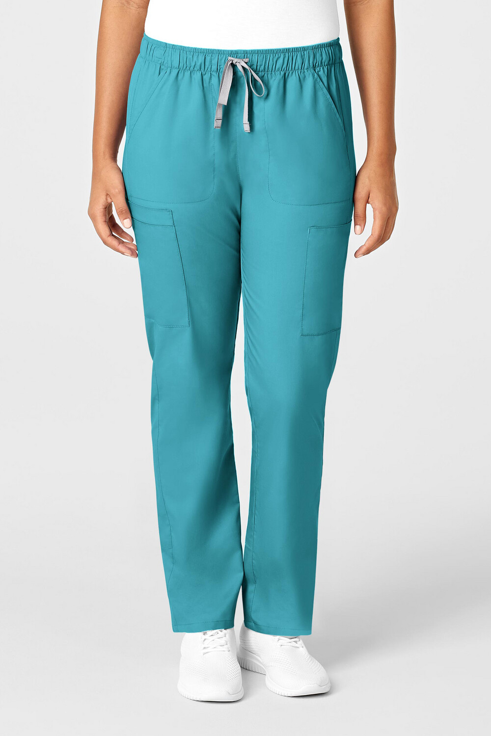 Pantalone donna 505 slim teal blue
