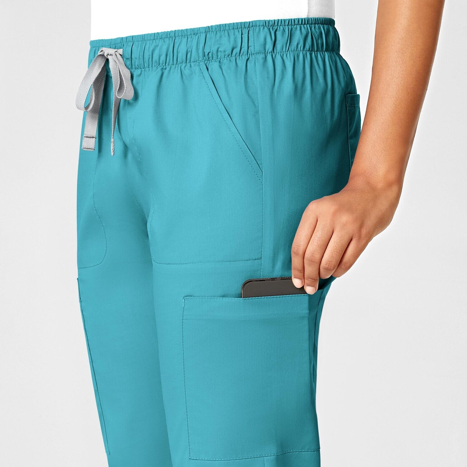 Pantalone donna 505 slim teal blue