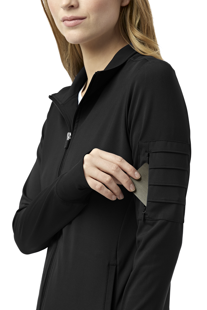 Felpa donna 8199 zip navy blue