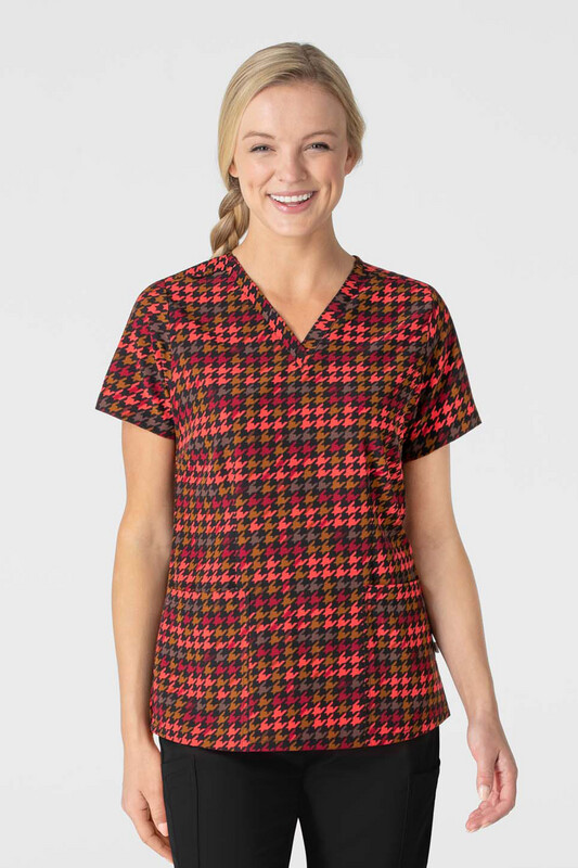 Casacca donna 6657 scollo a V HOUNDSTOOTH HOLLOW