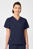 Casacca donna 6016 scollo a V navy blue