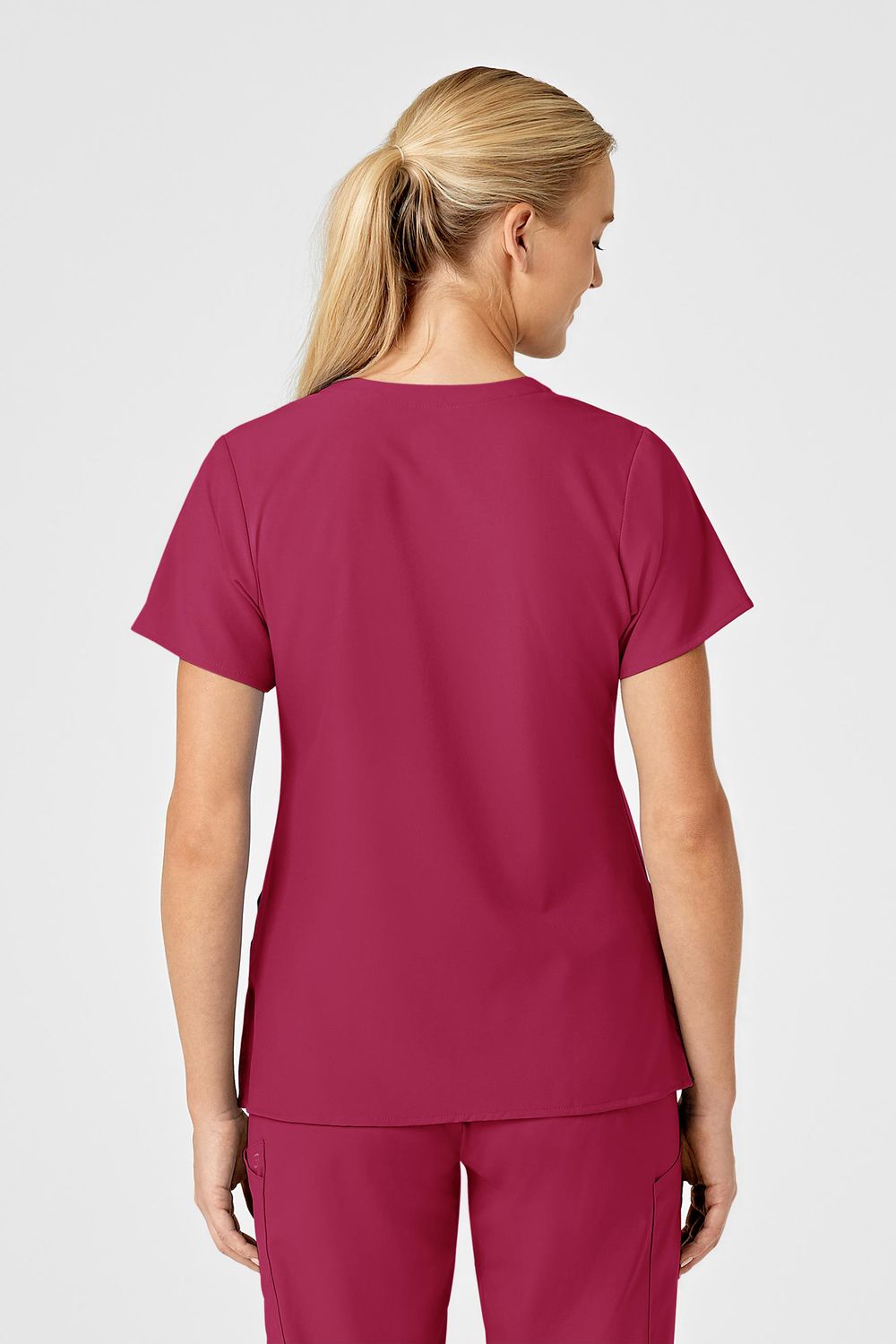 Casacca donna 6155 scollo a V magenta