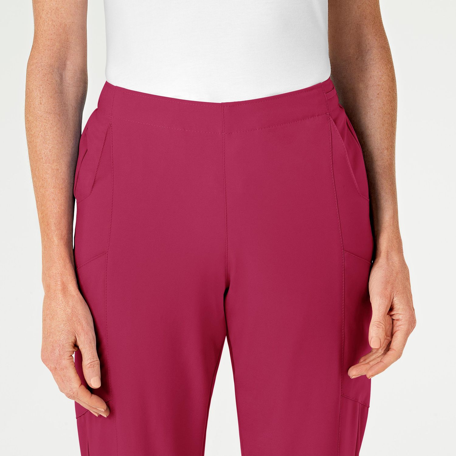 Pantalone donna 5155 cargo 7 tasche magenta