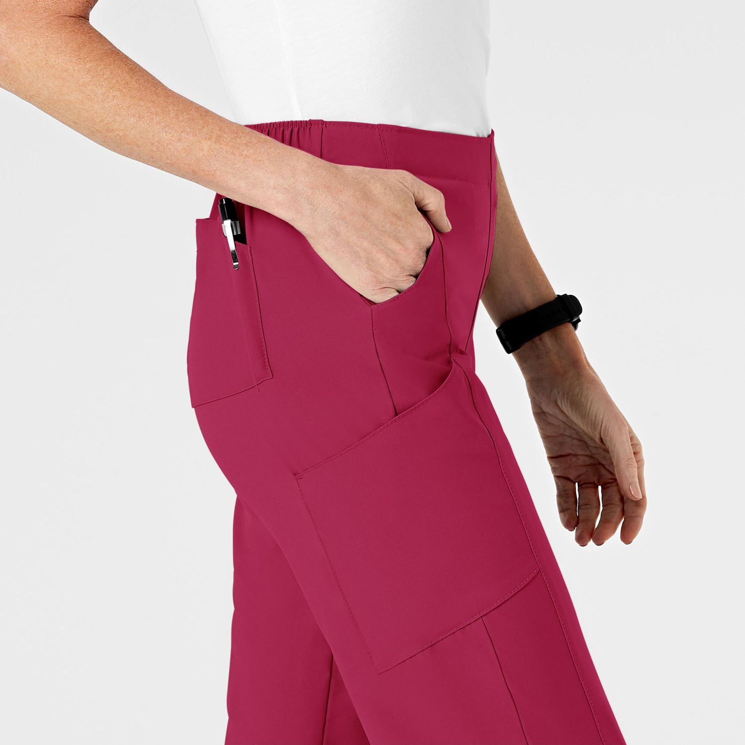 Pantalone donna 5155 cargo 7 tasche magenta