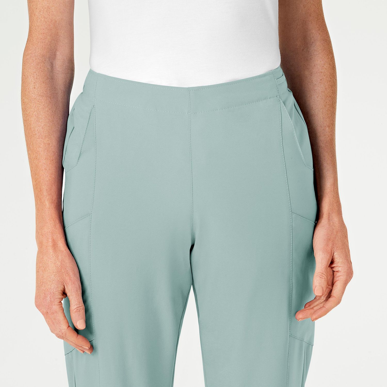 Pantalone donna 5155 cargo 7 tasche sky blue