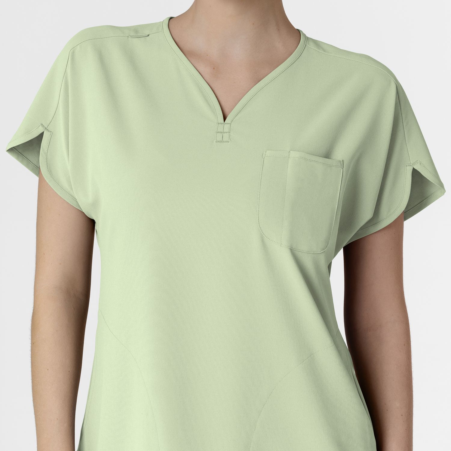 Casacca donna 6634 scollo a V arrotondato fresh mint