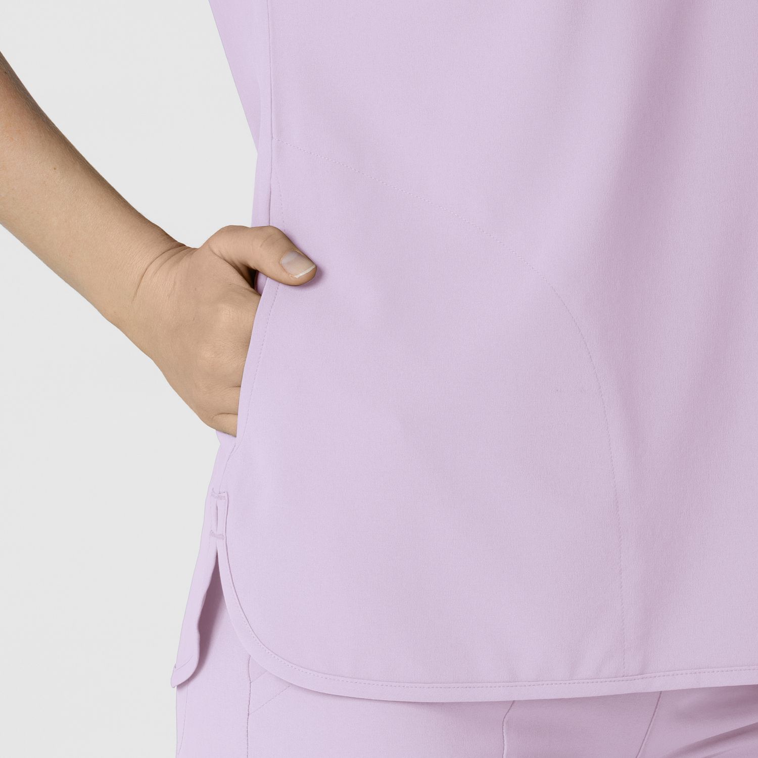 Casacca donna 6634 scollo a V arrotondato pastel lilac