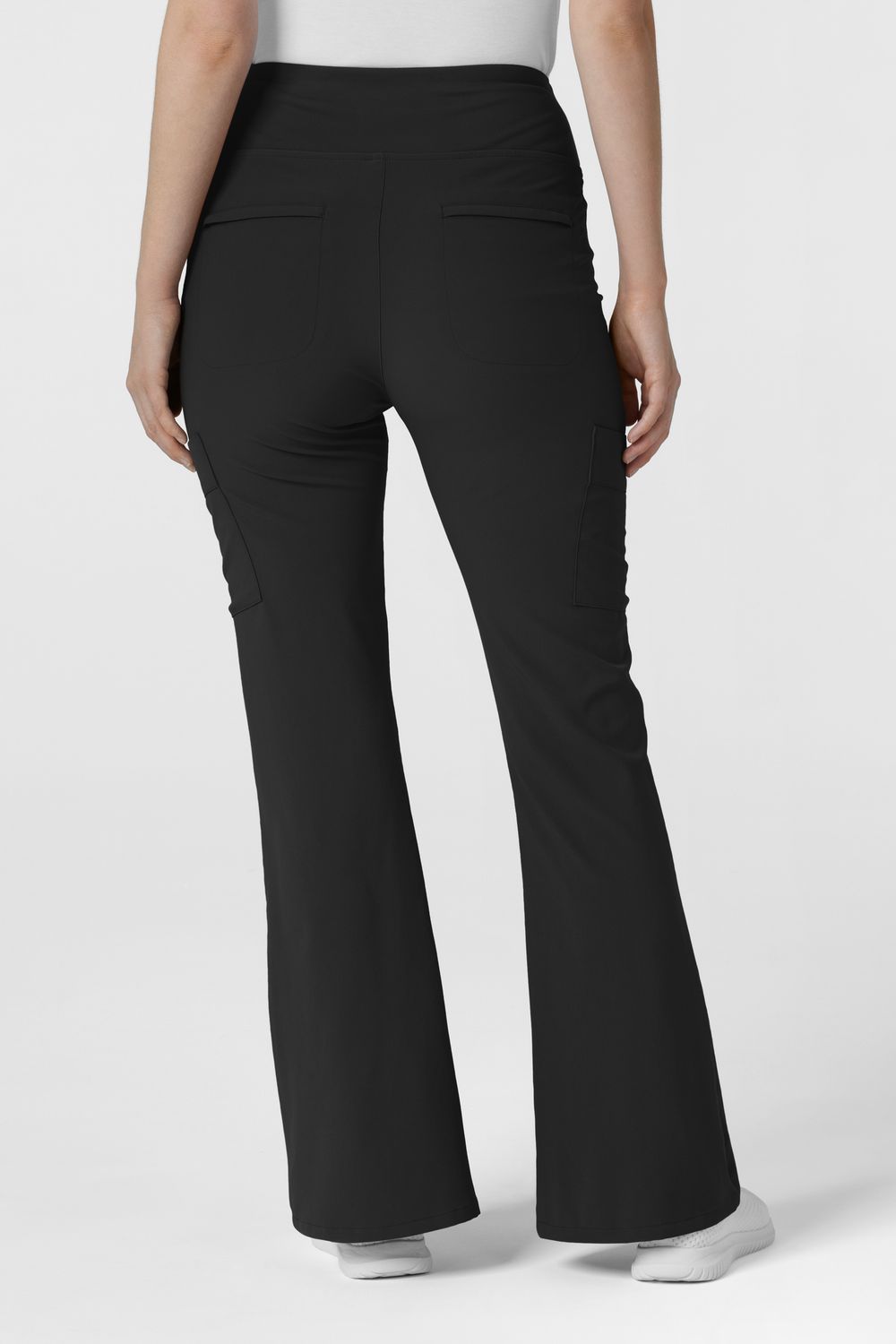 Pantalone donna 5534 cargo svasato black