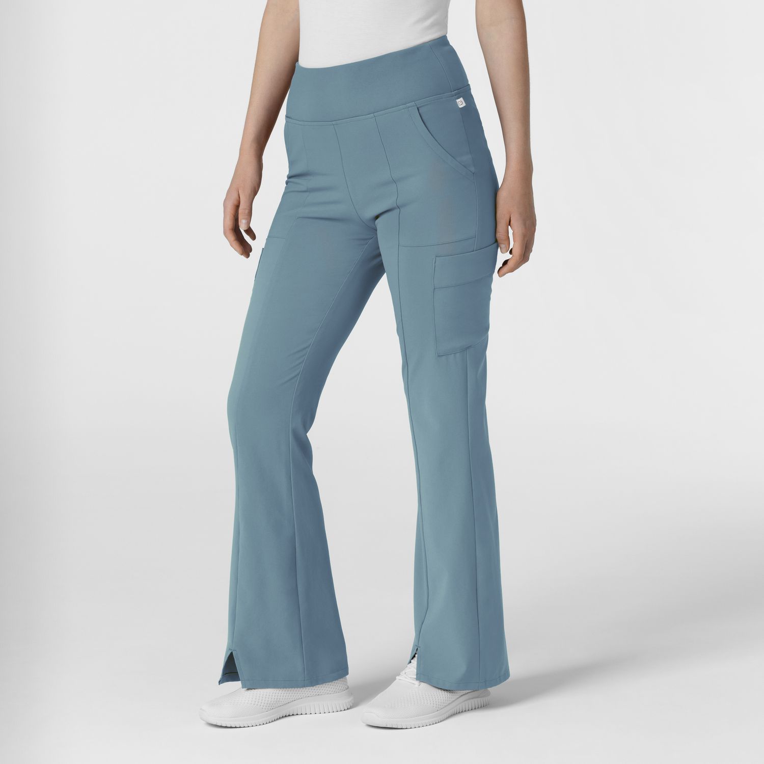 Pantalone donna 5534 cargo svasato elemental blue