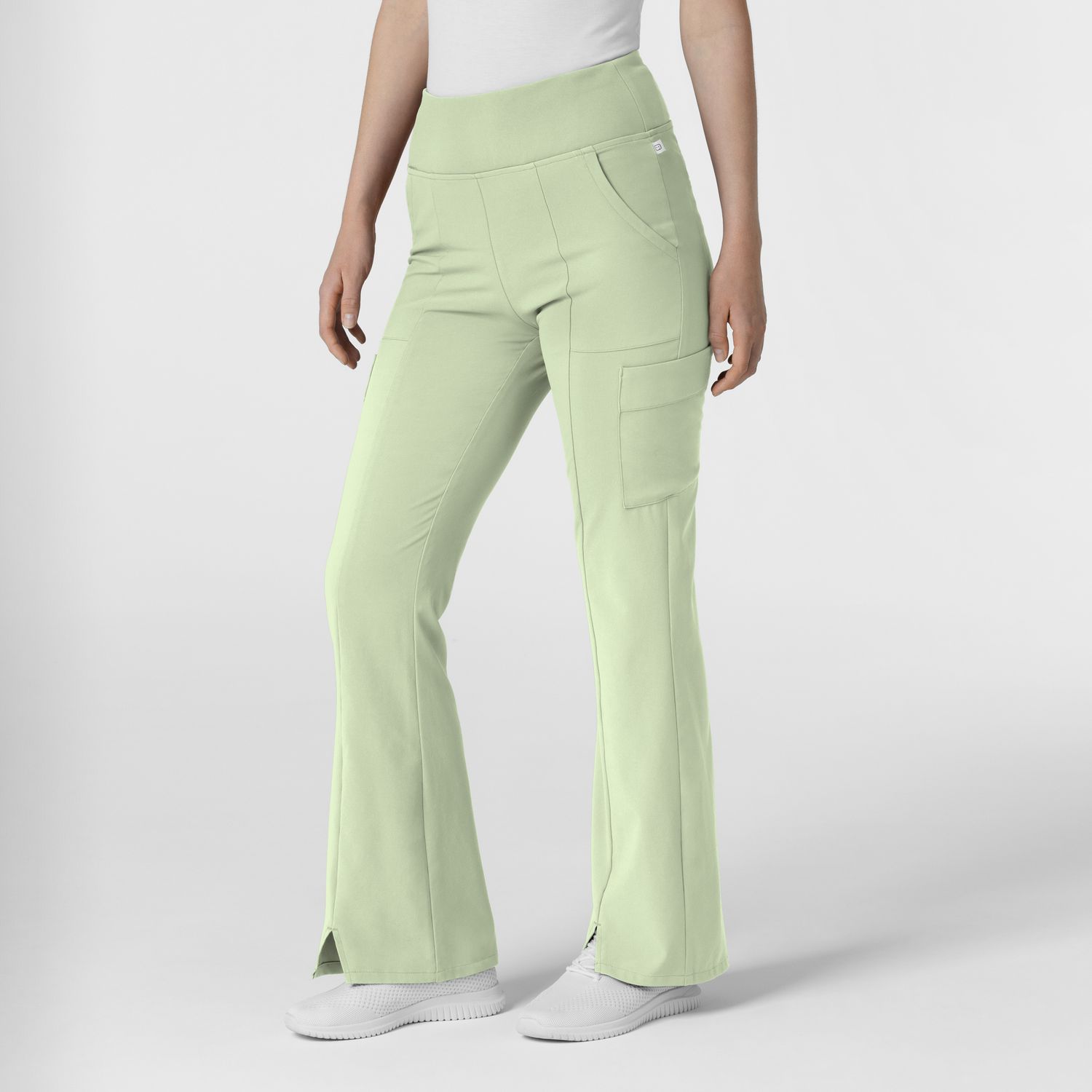 Pantalone donna 5534 cargo svasato fresh mint