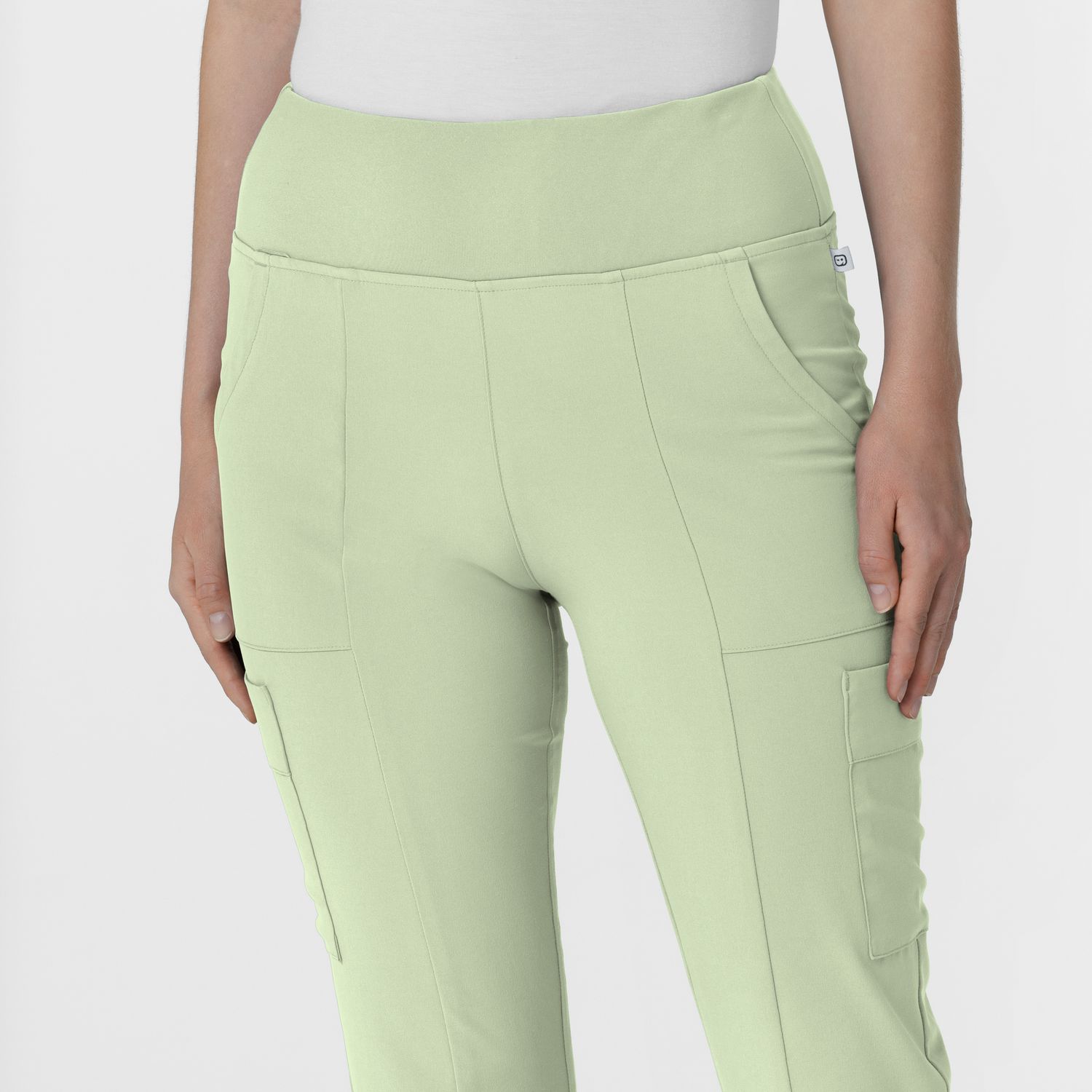 Pantalone donna 5534 cargo svasato fresh mint