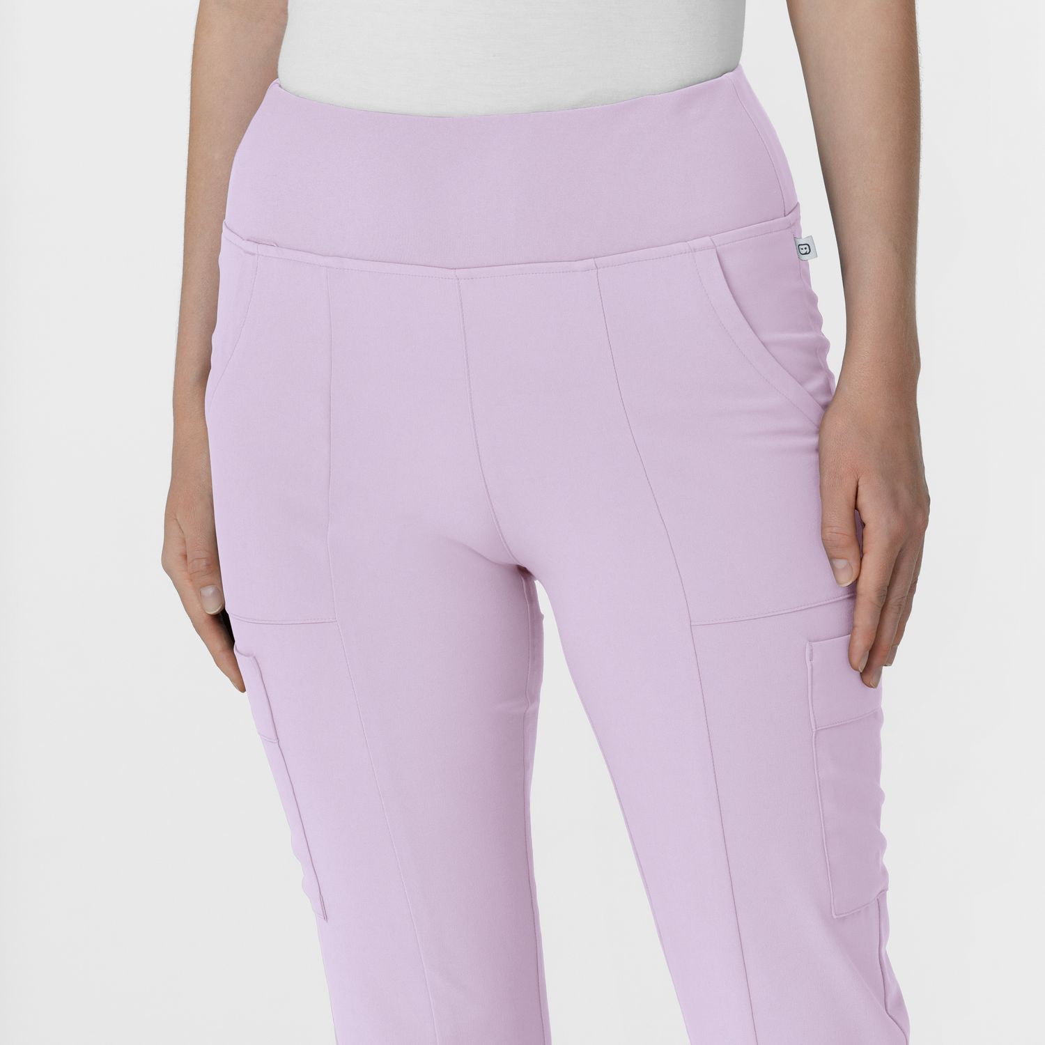 Pantalone donna 5534 cargo svasato pastel lilac