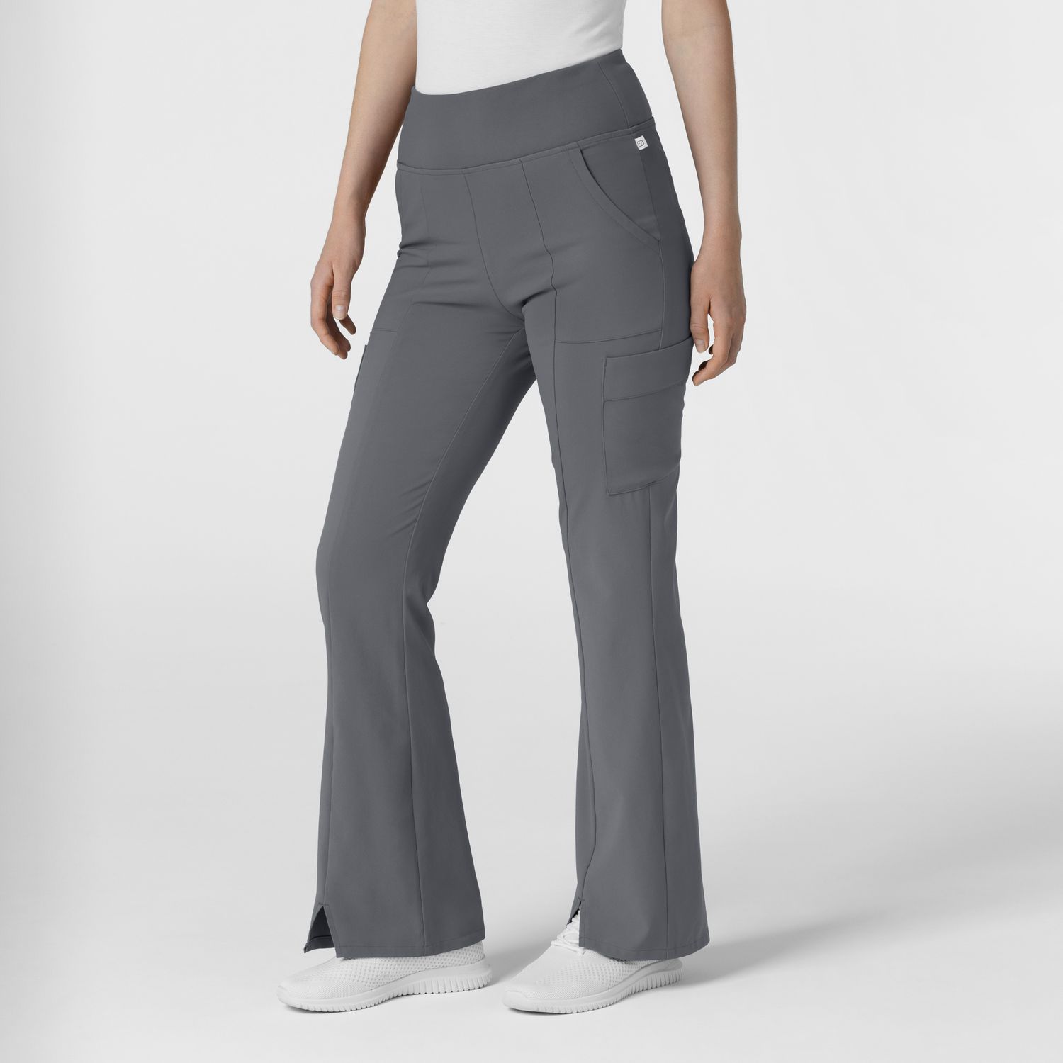 Pantalone donna 5534 cargo svasato pewter