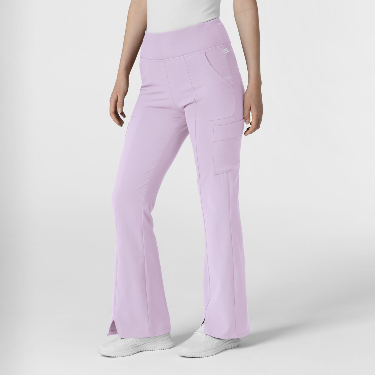 Pantalone donna 5534 cargo svasato pastel lilac NOVITA&#39; 2024