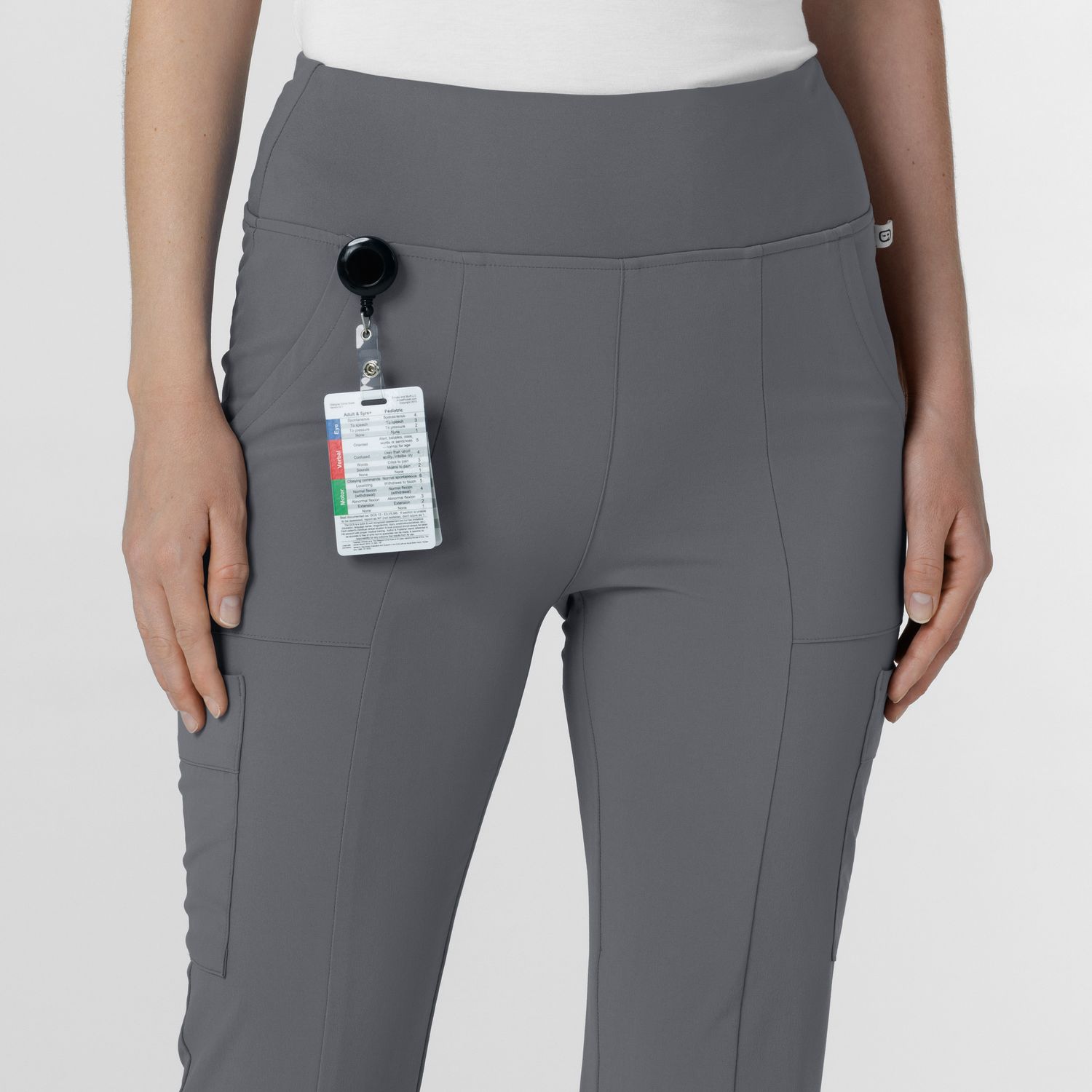 Pantalone donna 5534 cargo svasato pewter
