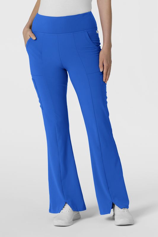 Pantalone donna 5534 cargo svasato royal blue