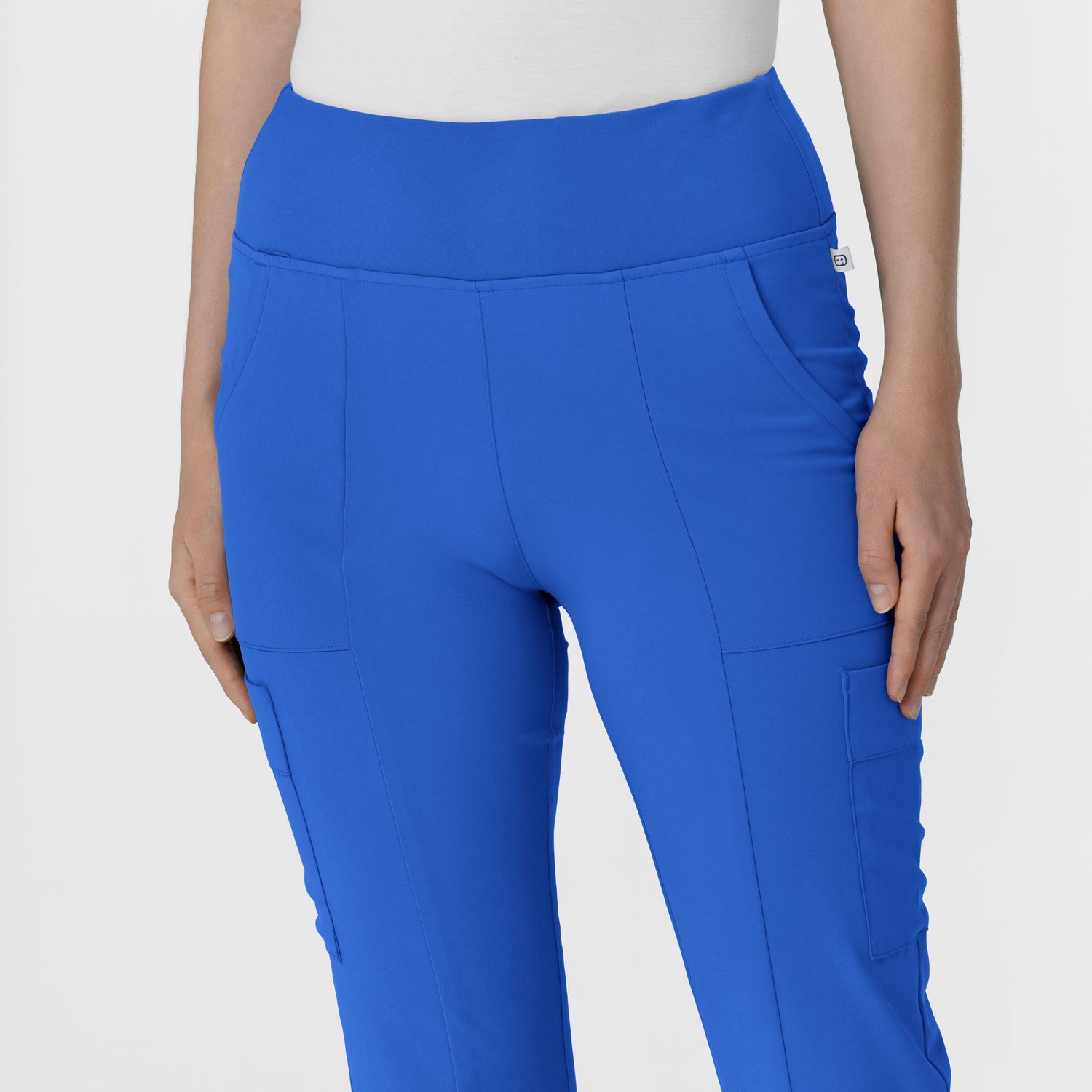 Pantalone donna 5534 cargo svasato royal blue