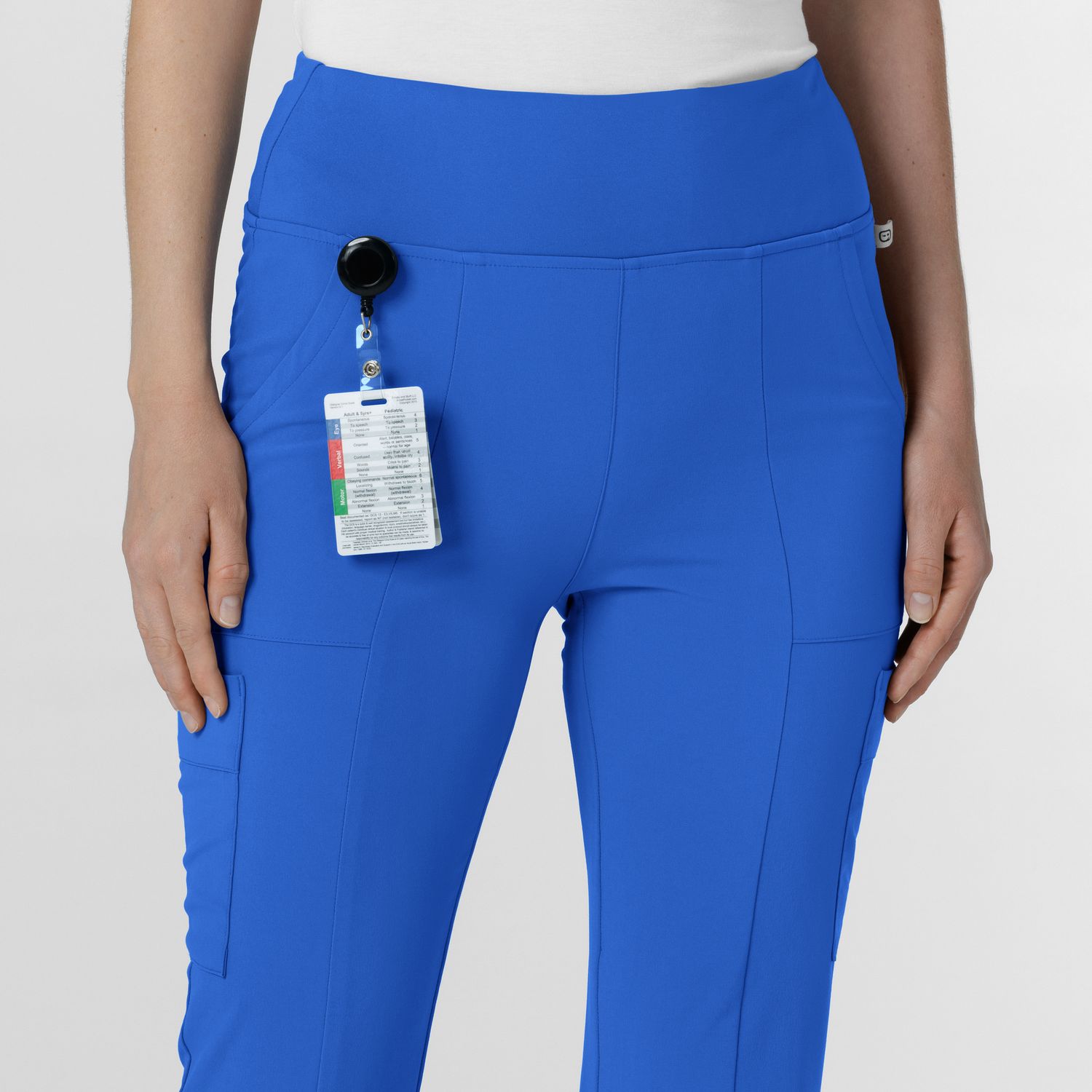 Pantalone donna 5534 cargo svasato royal blue