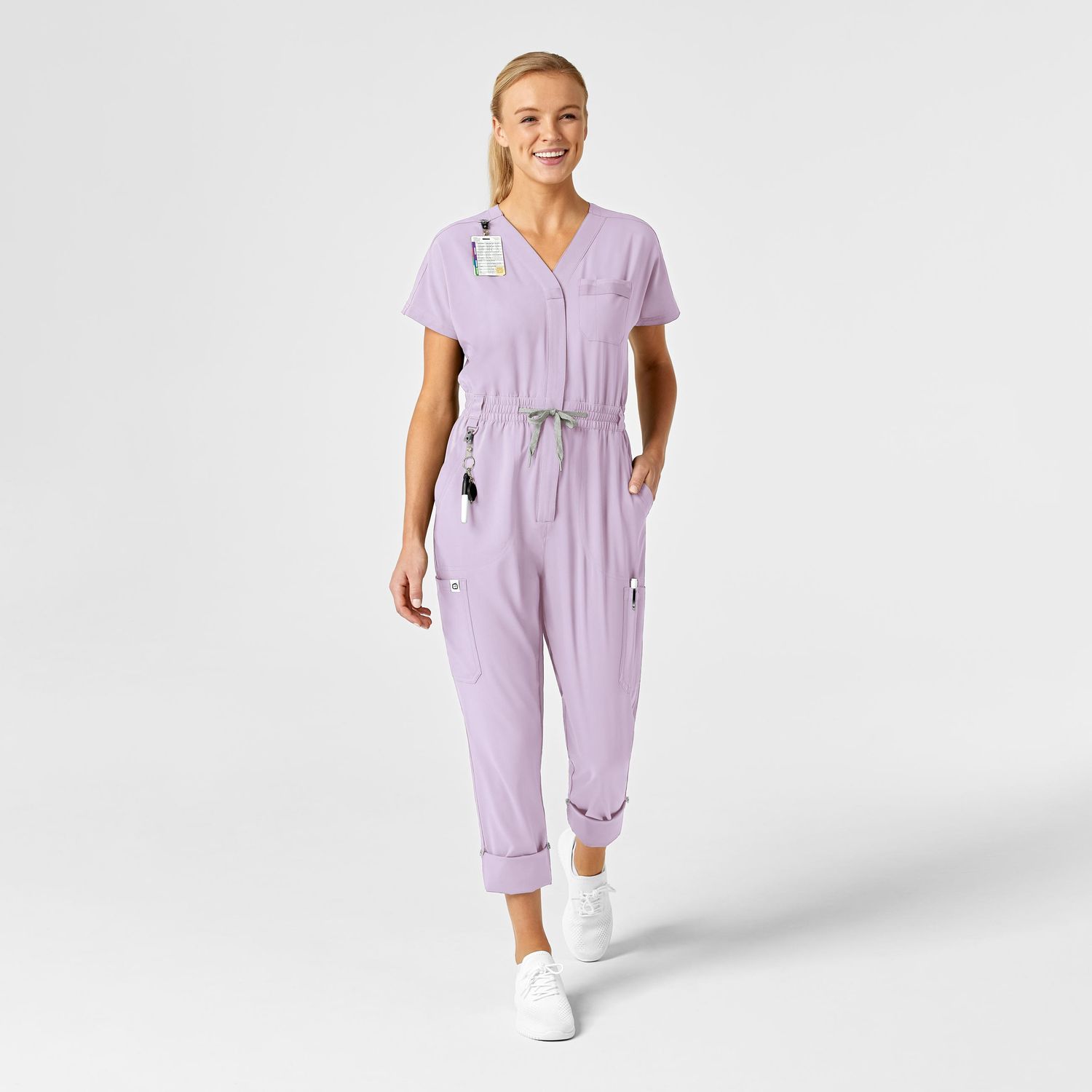 Tuta donna 3134 zip pastel lilac NOVITA&#39; 2024