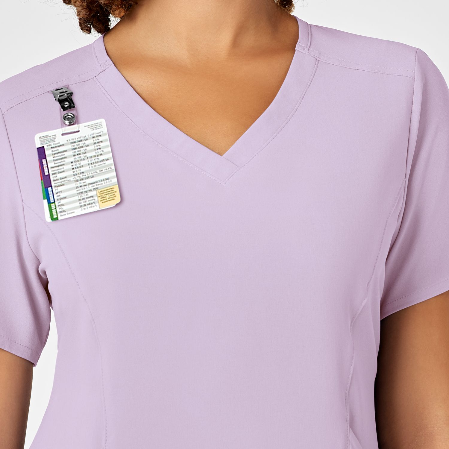 Casacca donna 6134 scollo a V pastel lilac