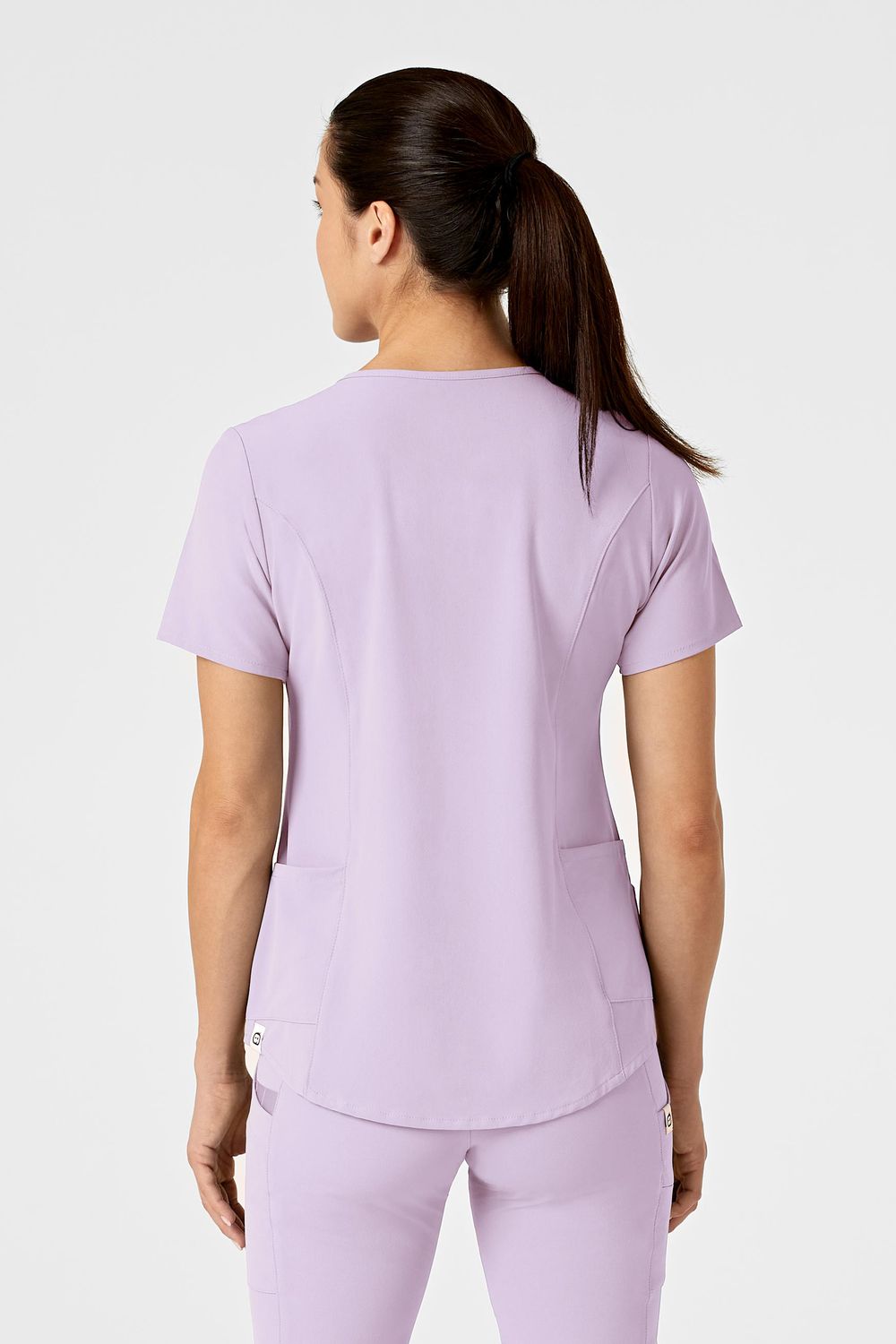 Casacca donna 6234 scollo a V pastel lilac