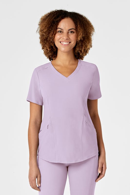 Casacca donna 6134 scollo a V pastel lilac