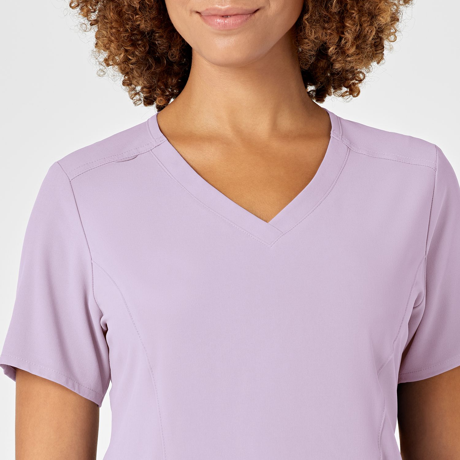Casacca donna 6134 scollo a V pastel lilac