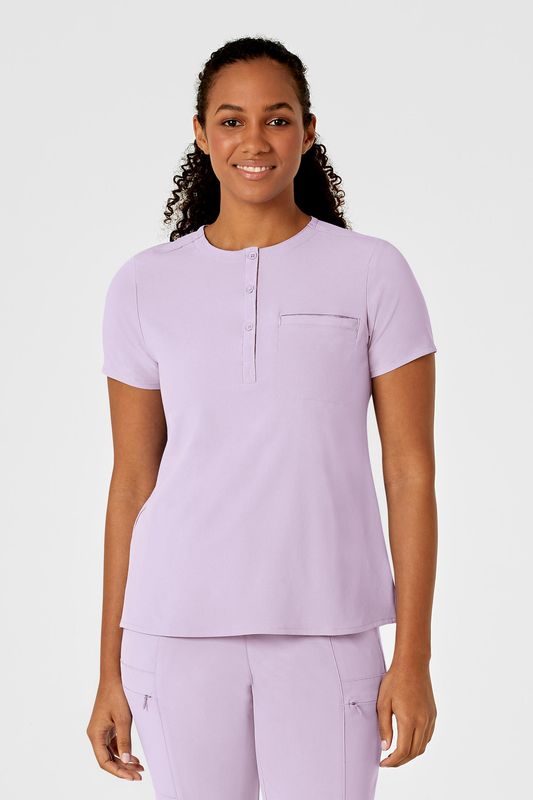 Casacca donna 6434 scollo alla coreana pastel lilac