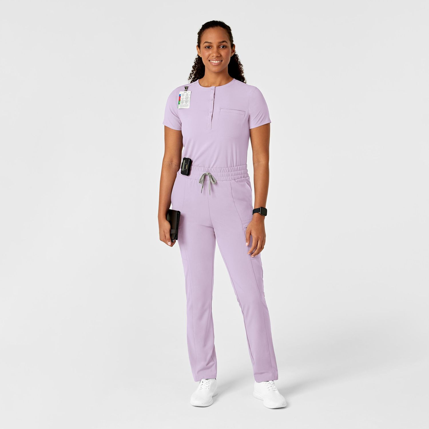 Casacca donna 6434 scollo alla coreana pastel lilac