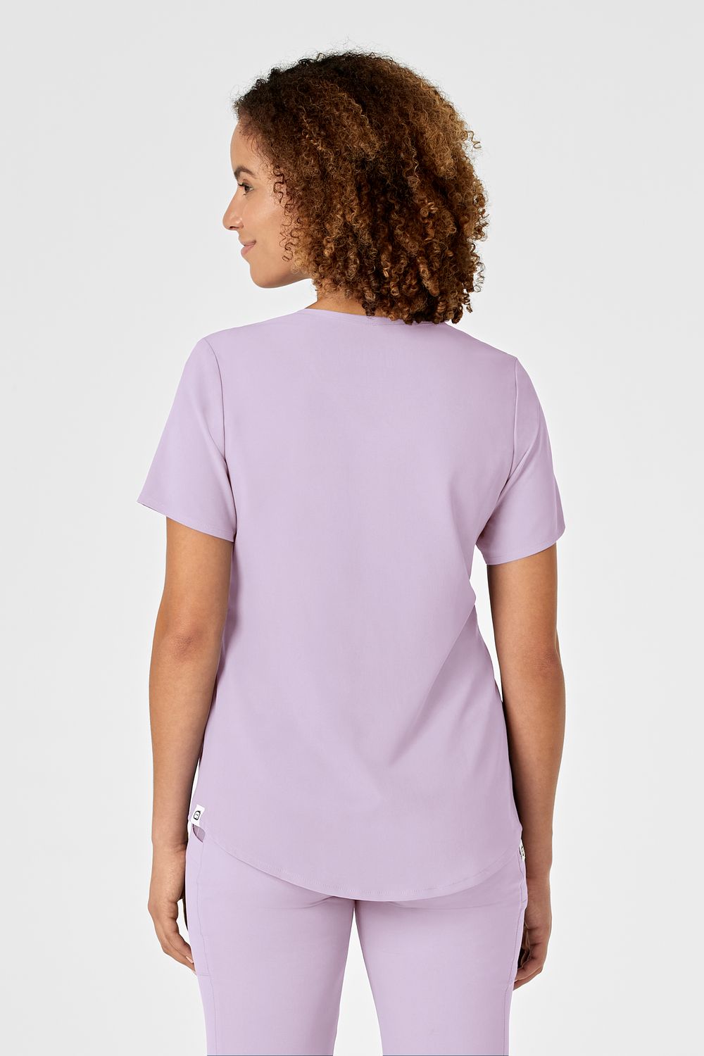 Casacca donna 6134 scollo a V pastel lilac