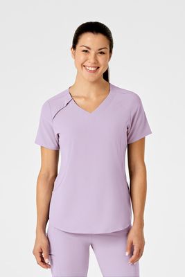 Casacca donna 6234 scollo a V pastel lilac