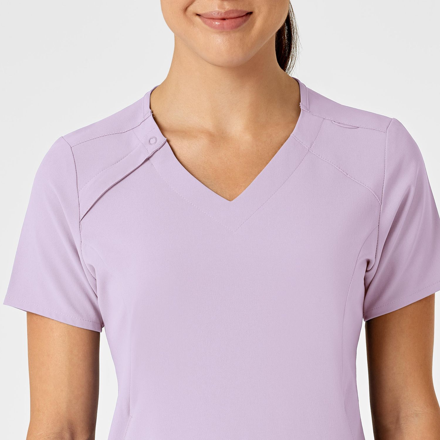 Casacca donna 6234 scollo a V pastel lilac