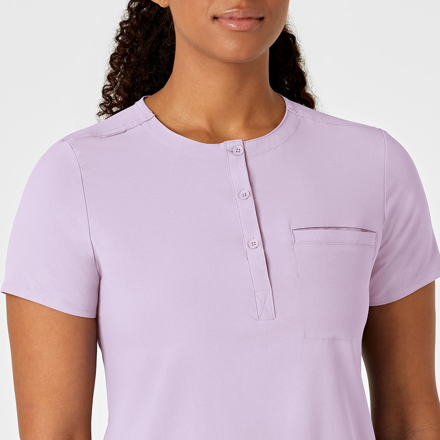 Casacca donna 6434 scollo alla coreana pastel lilac