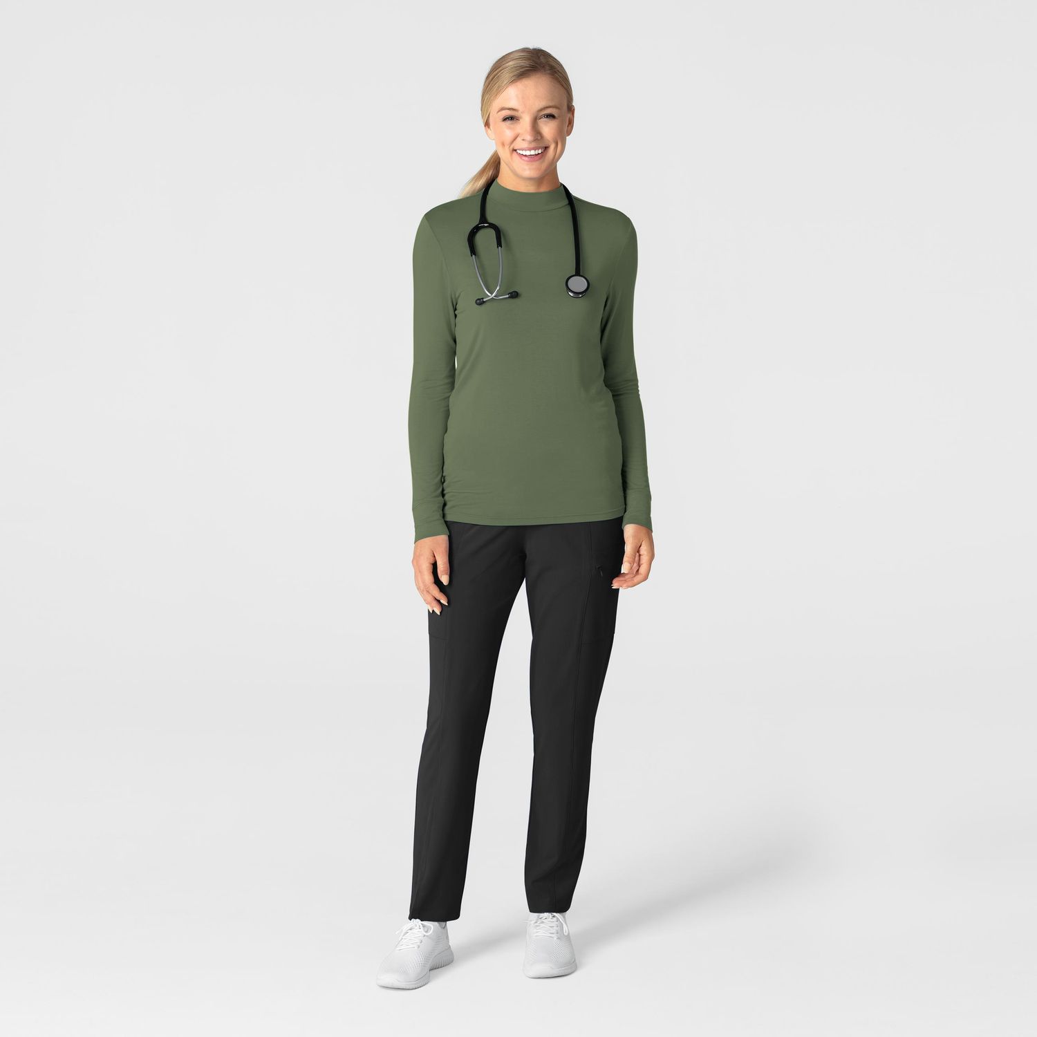 Maglia Setosa lupetto olive