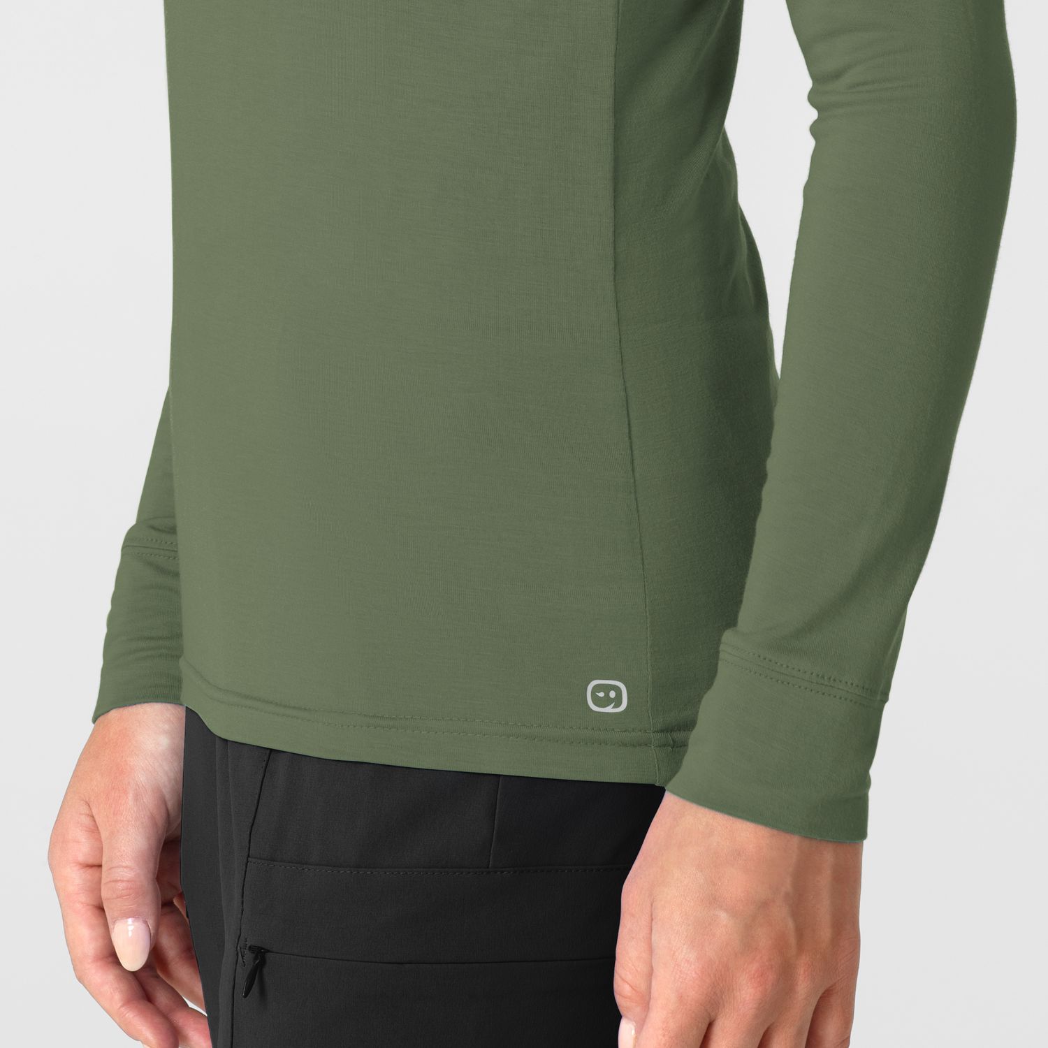 Maglia Setosa lupetto olive