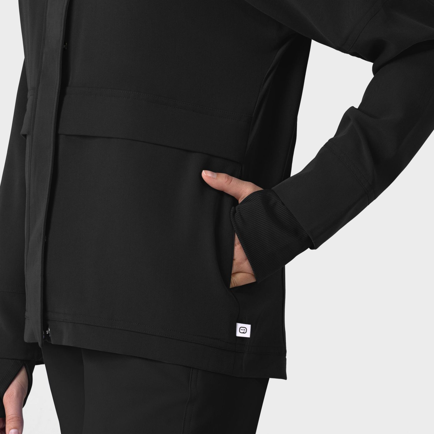 Felpa donna 8132 zip black