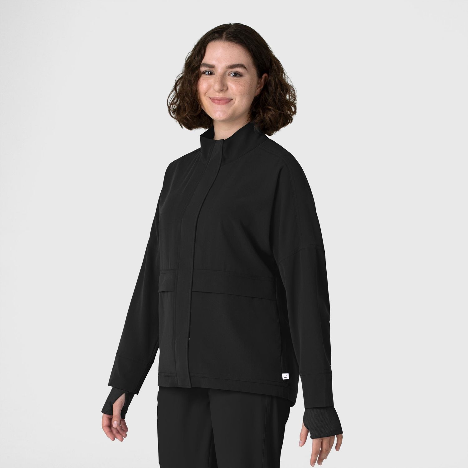 Felpa donna 8132 zip black