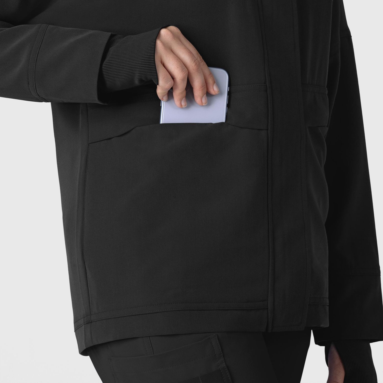 Felpa donna 8132 zip black