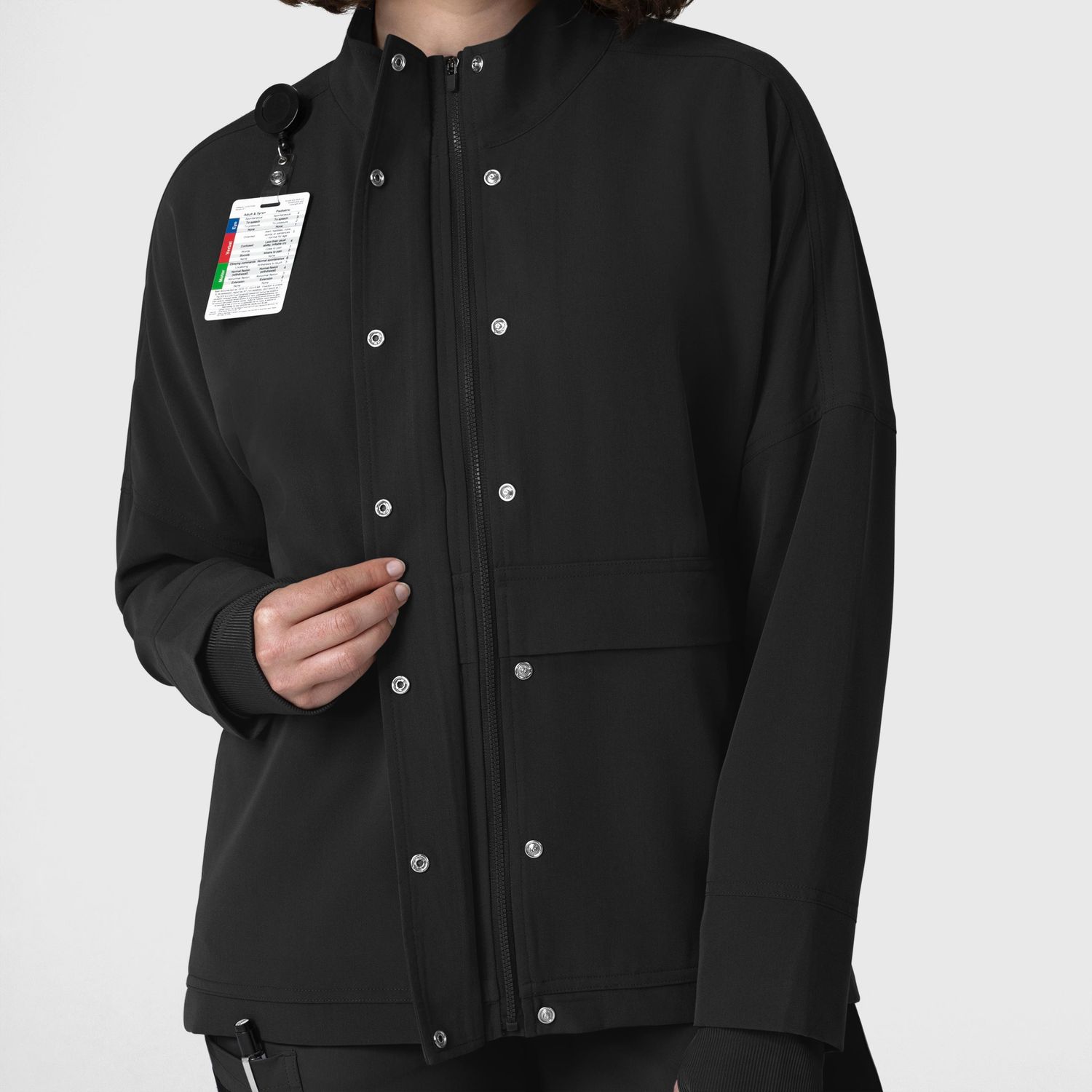 Felpa donna 8132 zip black
