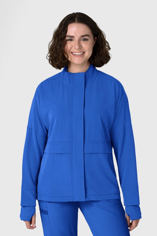Felpa donna 8132 zip royal blue