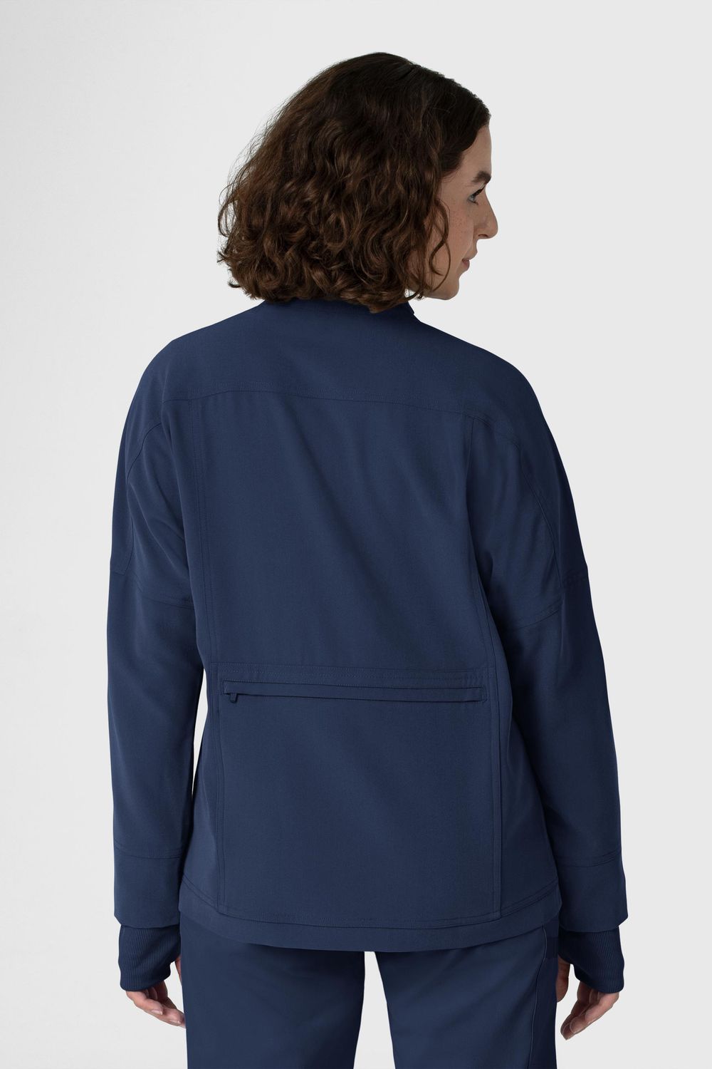Felpa donna 8132 zip navy blue