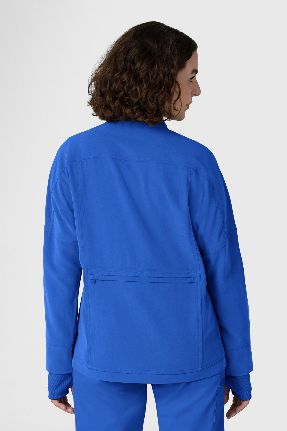 Felpa donna 8132 zip royal blue