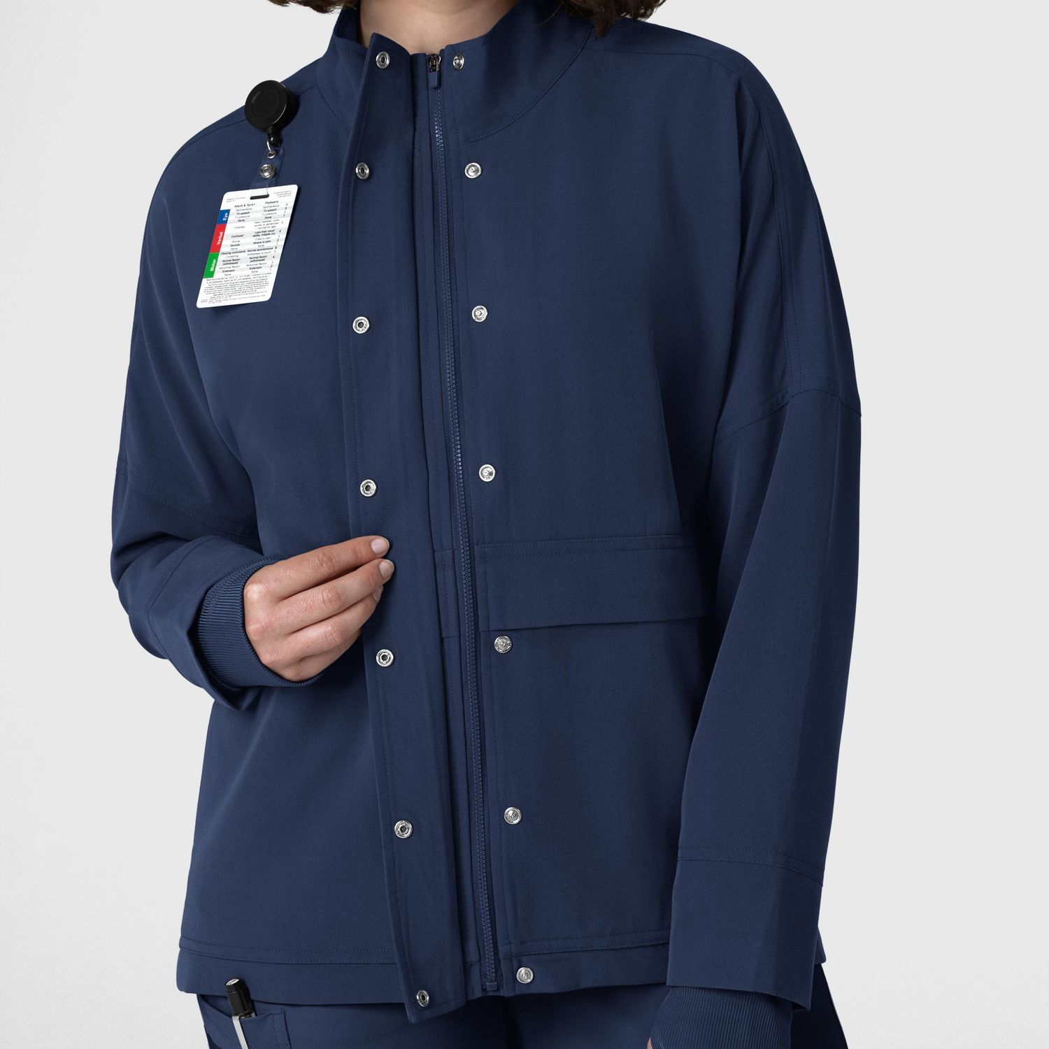 Felpa donna 8132 zip navy blue
