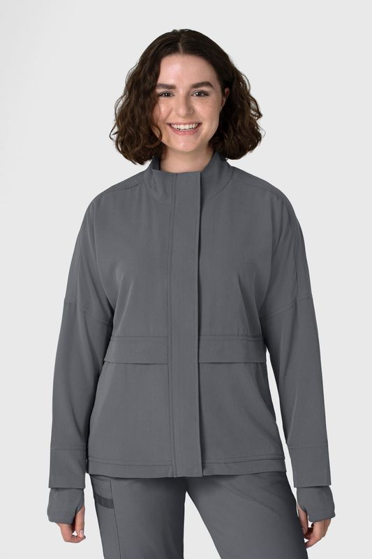 Felpa donna 8132 zip pewter