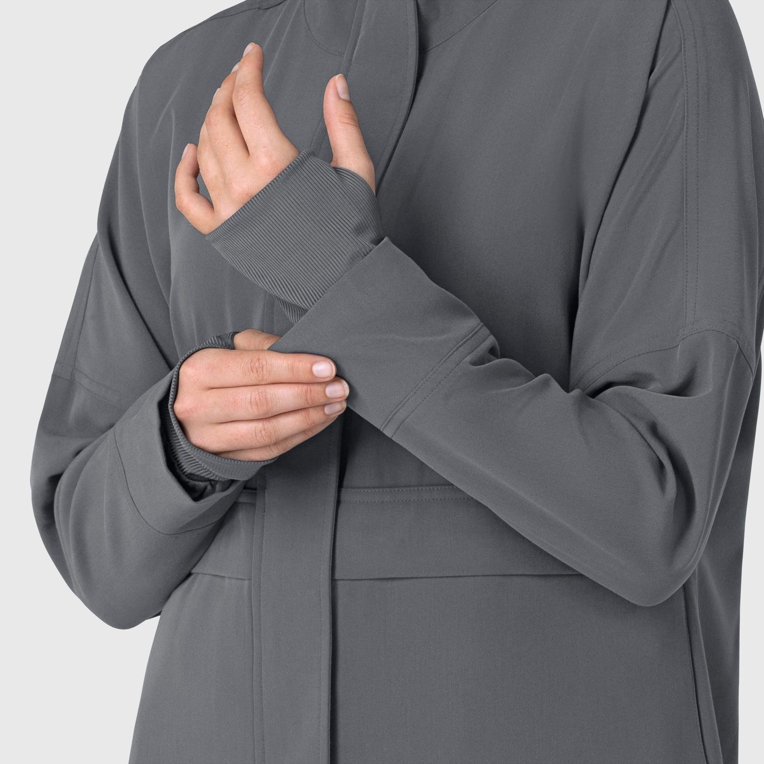 Felpa donna 8132 zip pewter